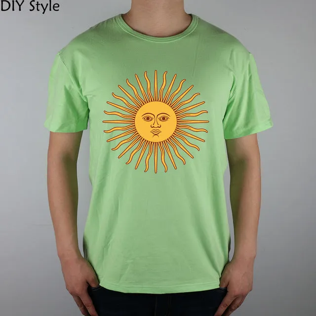 Sun Argentina ABC T-shirt cotton Lycra top Fashion Brand t shirt men new