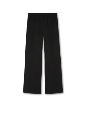 Wide Leg Racer Pant (Black)